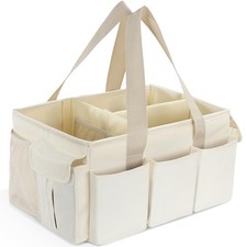 Baby Diaper Caddy Organizer, Large Portable Storage Basket for Newborn Essent...