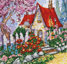Summer House Bead Embroidery Kit DIY Handmade Beading Craft Set Gift