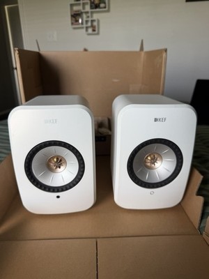 KEF LSX II Wireless HiFi Speaker System (Mineral White)