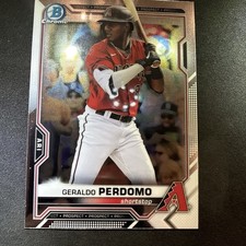 #BCP-109 GERALDO PERDOMO 2021 Bowman Chrome Prospects Arizona Dbacks Many Pics💥