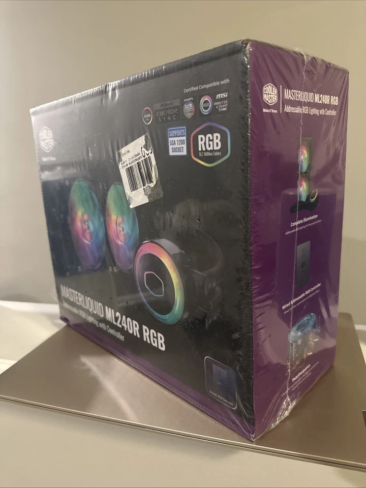 Cooler Master Masterliquid ML240R RGB CPU Cooling Kit for PC Building BNIB NEW - Image 2 of 4