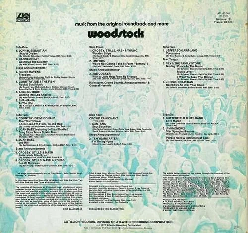 Various Woodstock Music 3xLP Album MP M/Print RE Gat Vinyl Schallplatte 178 - Bild 2 von 4