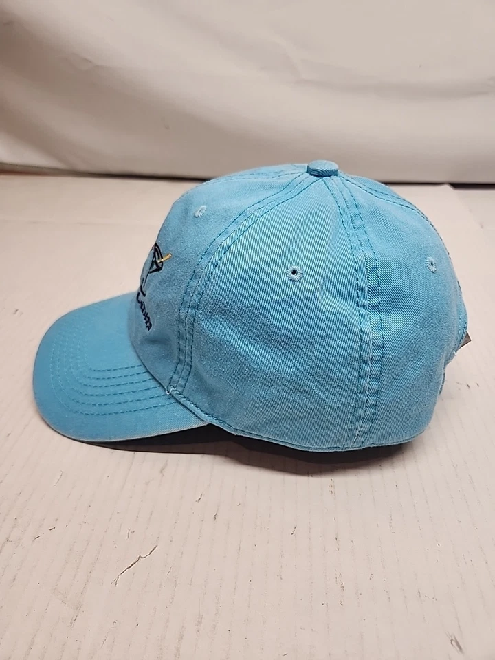 Sombrero Bebe Bien Con Otros Gorra Correa Trasera Azul Claro Algodón Hebilla Correa Cobra Foto 2 de 4