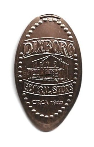 Copper elongated penny (cent) DIXBORO GENERAL STORE Ann Arbor MI single-die