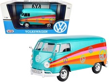 Motormax 79583 1/24 Volkswagen Type 2 T1 Delivery Van "Peace"