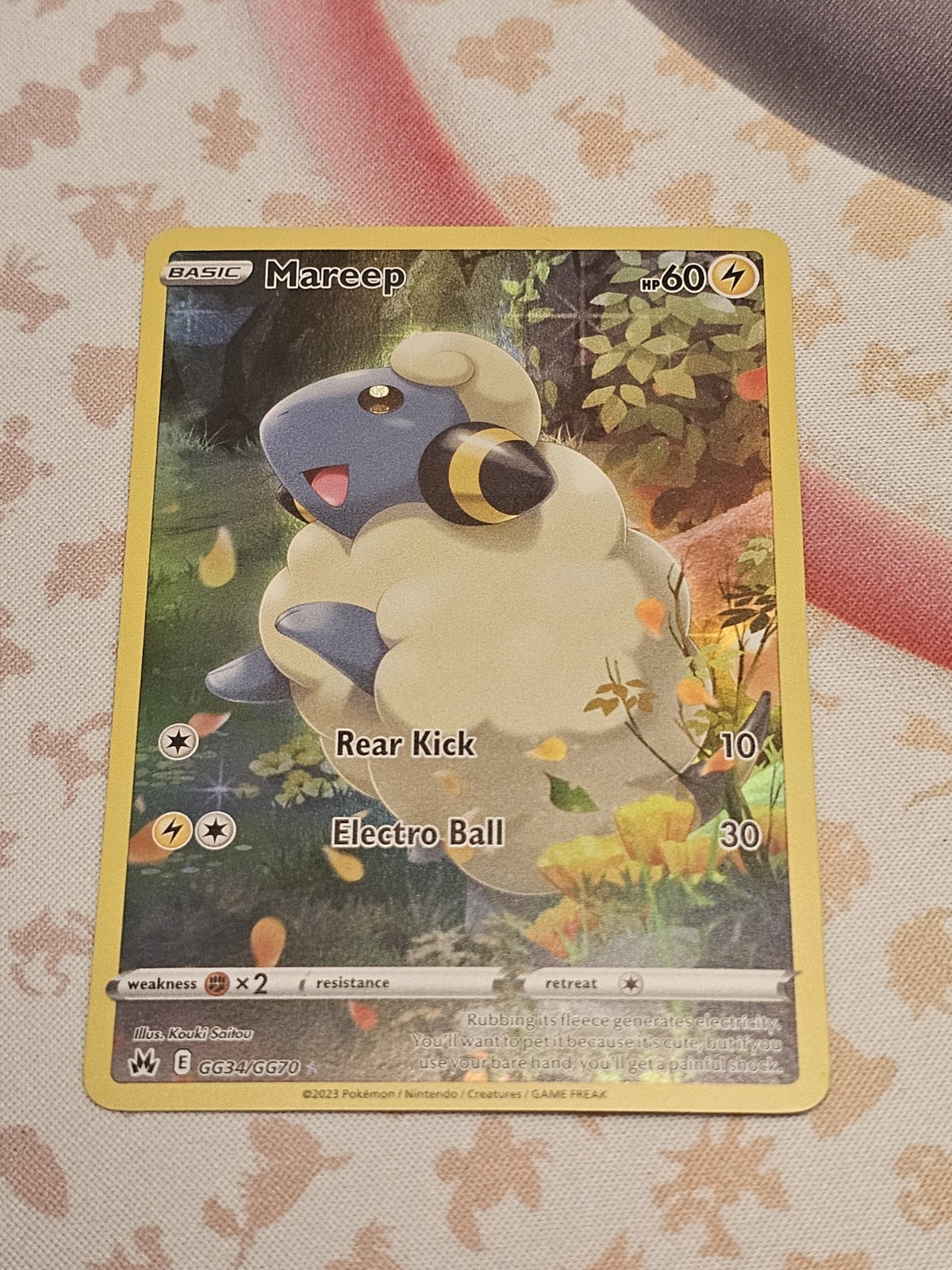 RAW Mareep GG34/GG70 Crown Zenith: Galarian Gallery Holo NM