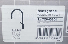 Hansgrohe Talis N 72846801 Pull Down Spray Kitchen Faucet Steel Optik New Box