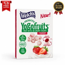 Welch's Yogofruits Probiotic Fruit Snacks Strawberry 10 Pack 0.7oz Yogurt Bites