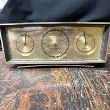 Vintage Desktop Airguide Weather Station ART DECO Gorgeous RARE Model Barometer