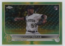 2022 Chrome Sonic Green & Yellow Pulse Refractor 83/99 Roansy Contreras #53 6k2
