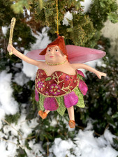 DICKE FEE_BERTA - Die Glücksbringer, Deko Figur, aus Resina, handbemalt, 14 cm. 