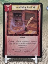 Wizards Vanishing Cabinet Spell Card 134/140 Harry Potter TCG 2002 Filch
