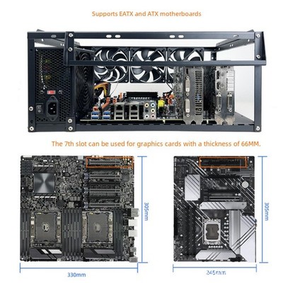 DIY Gaming Computer Case Stahl tragbarer stapelbarer Stand professionelles
