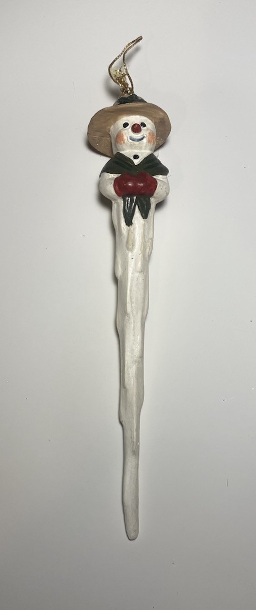 Vintage Snowman Icicle Christmas Ornament Decoration