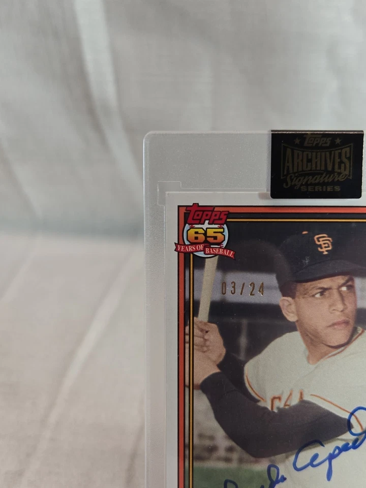 ORLANDO CEPEDA 2016 TOPPS ARCHIVES AUTOGRAPHED SIGNED # 210- 3 of 24!! RARE - Image 4 of 4