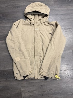 Oakley Jacket Men s XL Vintage Software Cream Waterproof Windbreaker Ski Y2K