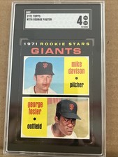 1971 Topps Baseball Card #276 George Foster Rookie Card RC Graded SGC 4 VG/EX. rookie card picture