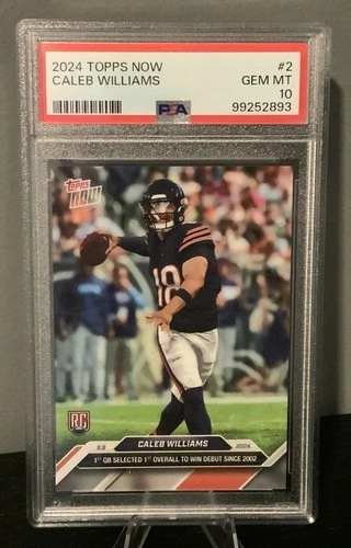 2024 Topps Now Caleb Williams - #2 PSA 10 GEM MINT (RC)