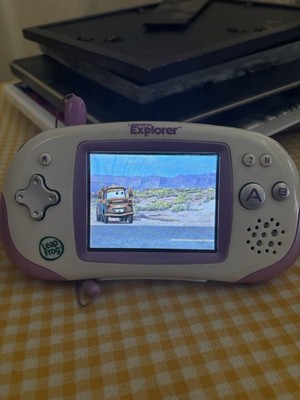LeapFrog Leapster Explorer Learning System White Purple Unit Cars 2