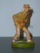 Raro e vecchio SOLDATINO militare NF Nardi FRATELLI in pasta 9 cm