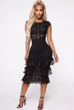 Women’s Sexy Black Lace Dress