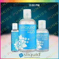 Sliquid Naturals H2O Water Based Lubricant💋Original Premium Personal Lube Gel