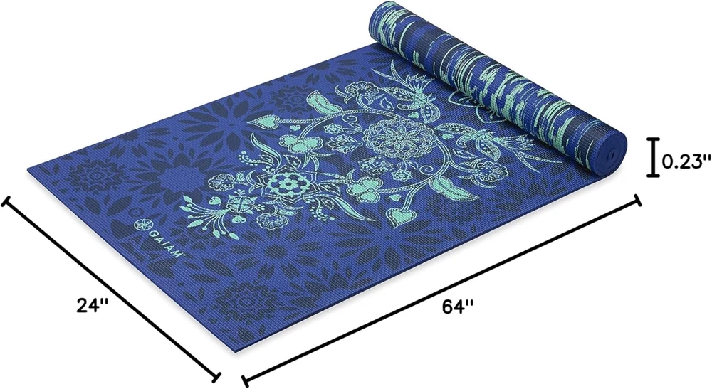 Premium 6mm Reversible Non-Slip Yoga Mat for Fitness & Exercise