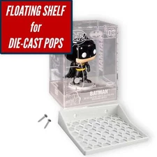 Floating Shelves for Funko Die-cast Pop Case | Display for DIE CAST Funko Pop