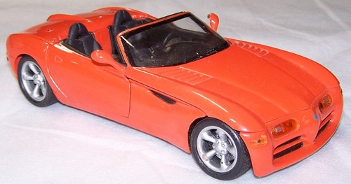 Anson Dodge 1997 Copperhead Concept Car Orange 1/18 Scale Diecast 9-1/2"L x 4"W