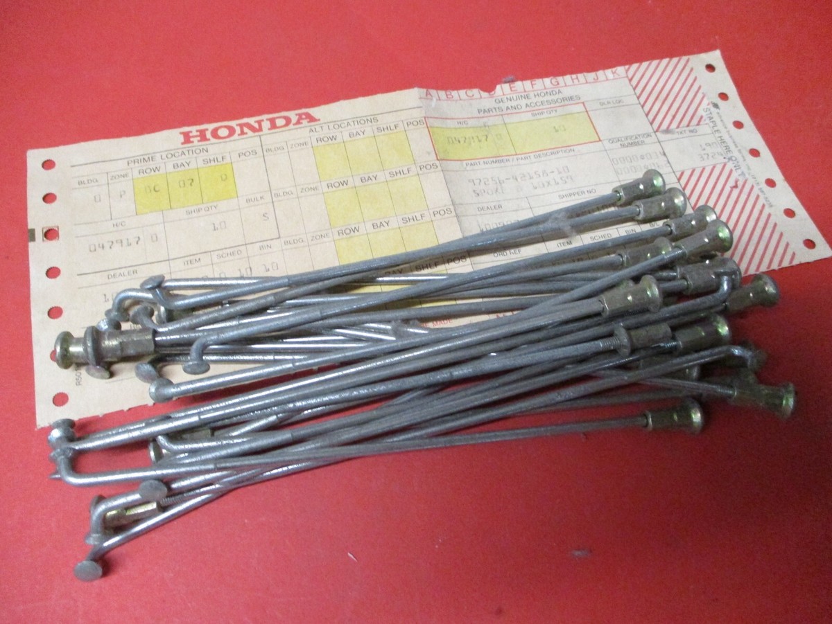 NOS NEW OEM ORIGINAL HONDA 1977 1978 XL100 SPOKE LOT QTY25