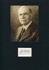 John Raleigh Mott NOBEL PRIZE autograph, signed album page mounted