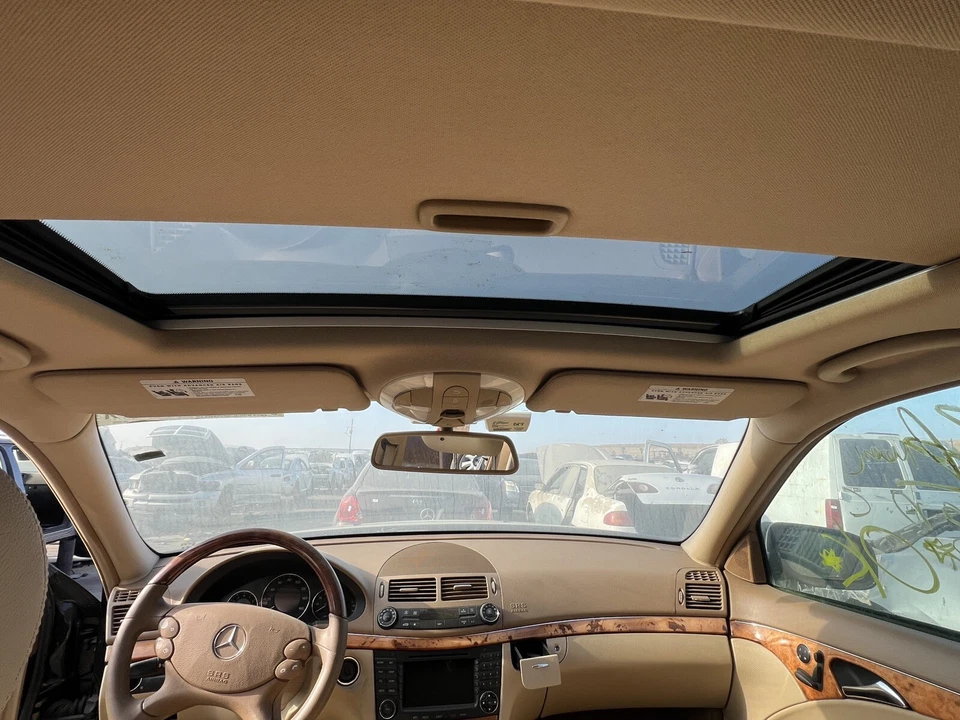 Juego de parasol 2003-2009 Mercedes E320 E350 E500 E550 E55 E63 AMG beige OEM Foto 4 de 4