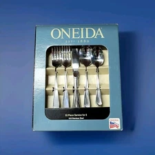 ONEIDA SILVERWARE 53 PIECE SET . FLIGHT.  SERVICE FOR 8. NEW IN BOX