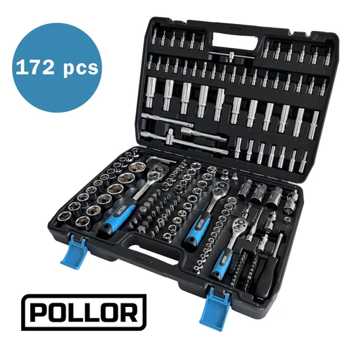 Professional 172 Pcs Ratchet Socket Set 1/2" 3/8" 1/4" Ratchet Spanners Large...