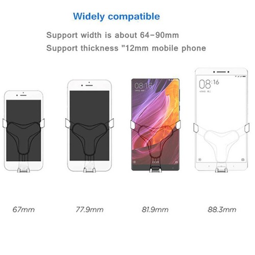 Universal Gravity Car Phone Holder Air Vent Mount Stand Cradle For Mobile Phone - Picture 8 of 16