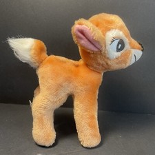 Walt Disney Productions Bambi Plush Stuffed Animal Toy 7 Inch Korea Vintage