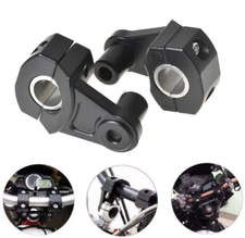 Universal Pair 7/8'' 22mm Motorcycle HandleBar Handle Bar Mount Clamps Riser