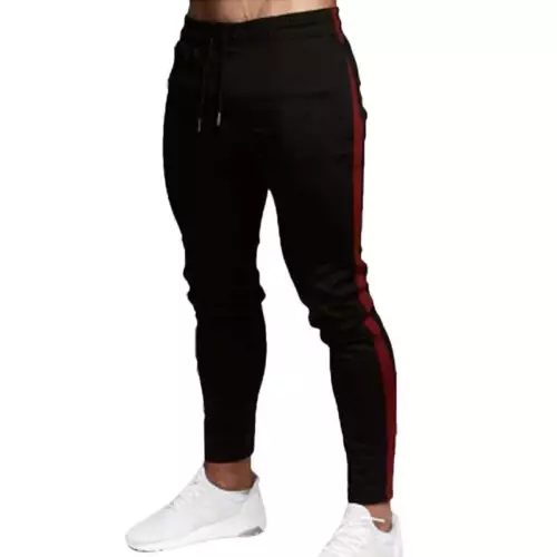 Men Skinny Slim Gym Workout Joggers Pants Sweatpants Fit Sports Trousers Bottoms - Picture 10 of 20