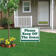 Please Keep Off The Grass Sign or Sticker - 7, FREE SHIPPING