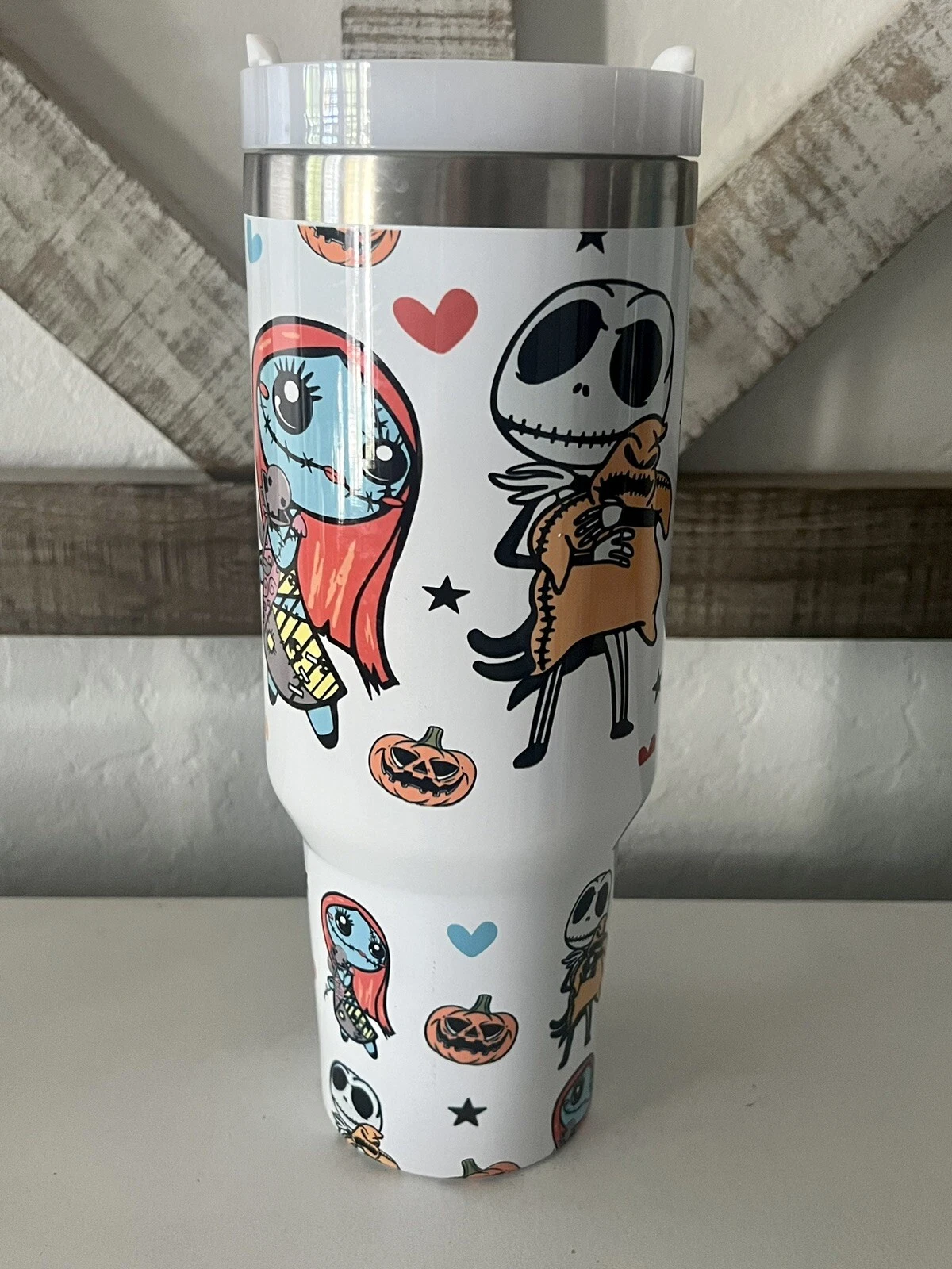 Nightmare Before Christmas Jack And Sally 40oz Tumbler