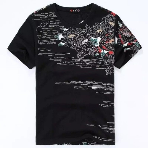 Japanese Dragon Tiger Men's T-Shirt Asian Mafia Tattoo Style Print Yakuza - Picture 9 of 19