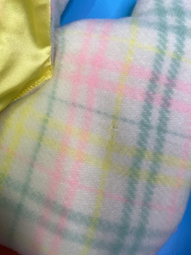Playskool Hasbro 1996 Baby Blankies Pillow Snuzzles Duck Plaid Plush Pastel NEW - Picture 6 of 23