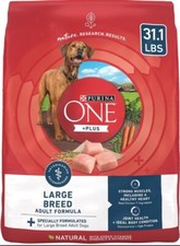 Purina ONE Plus Large Breed Adult Dog Dry Food Chicken Rice Formula 31.1 lb Bag 1.45 per pound