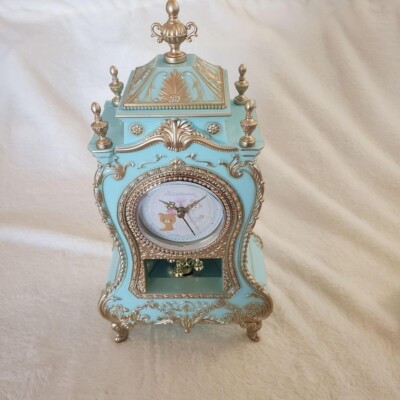 Rilakkuma Castle Clock Green Blue Table Antique Style San-X | eBay