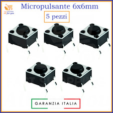 Micro pulsante pulsanti a saldare 4 pin mini per circuito stampato pcb 6x6 12V