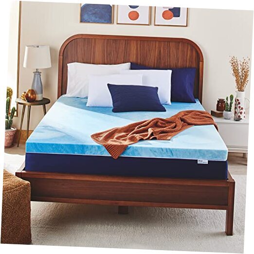 3 Inch Cooling Gel Infused Memory Foam Mattress Topper, California King Size,