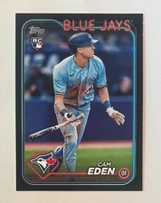 Cam Eden 2024 Topps Update Black Rookie Parallel #/74 Blue Jays RC