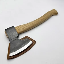 Hand-Forged Carving Axe – 52100 Steel Blade, Ash Handle, Gift for Carpenter