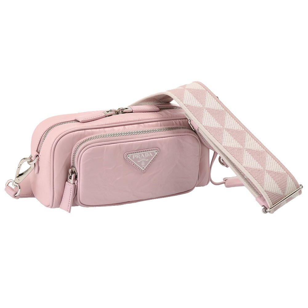 PRADA Shoulder bag Ladies Nappa antique leather 1BH198 UVL V OOO F0E18 Pink