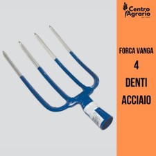 Forca Vanga 4 Denti quadrangolari in acciaio per orto giardino piante